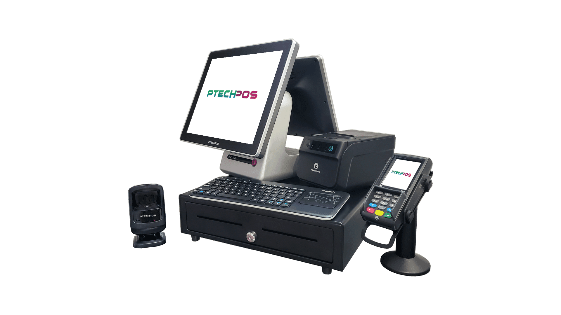 POS Dual Screen View Bundle Png s300 Ptech in Griffin, GA, USA